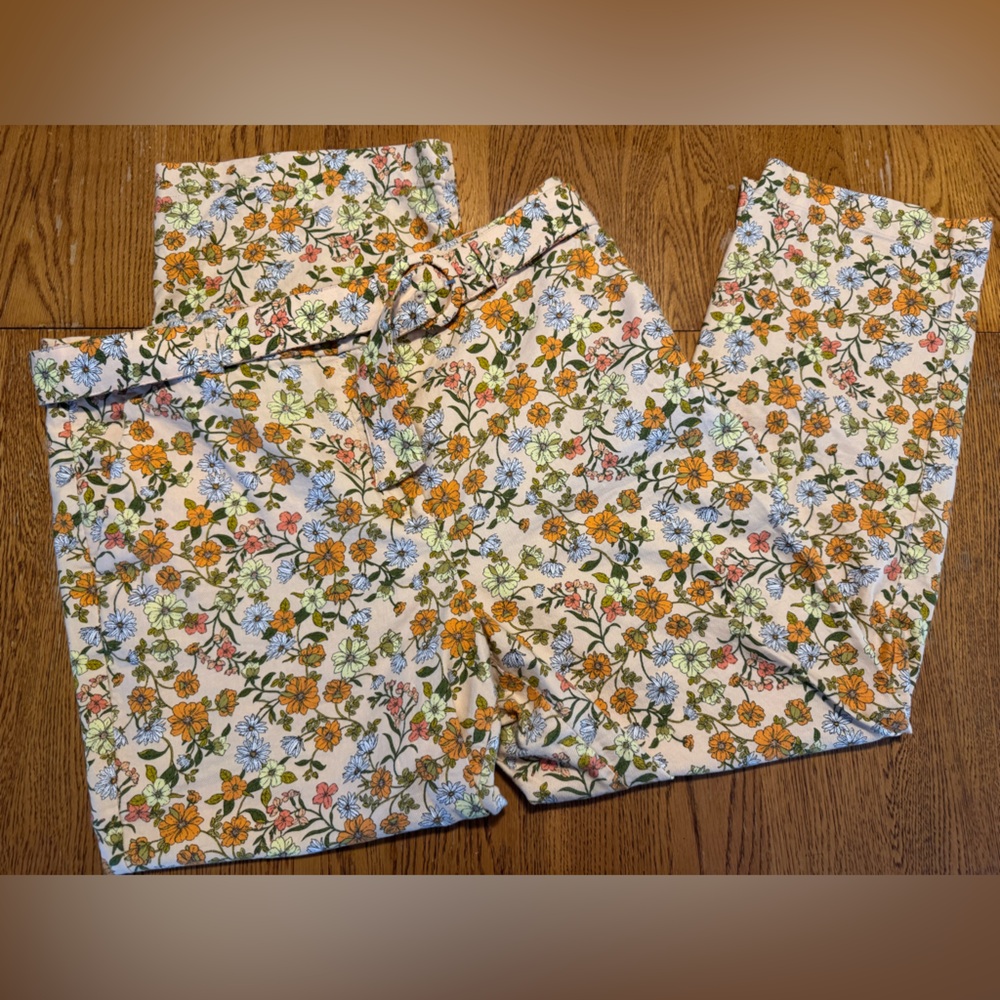 LOFT Floral Print Pants